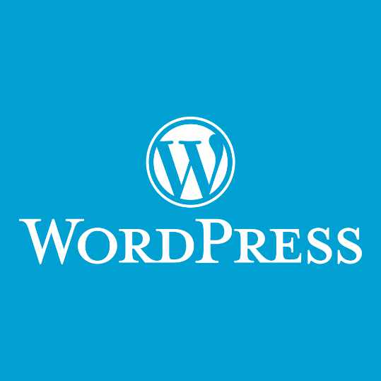 Het logo van het CMS WordPress